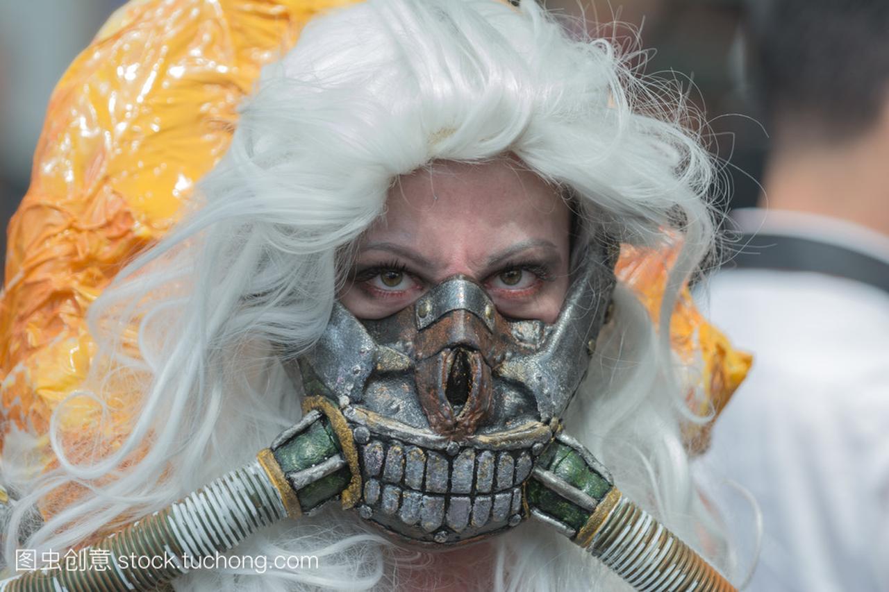 Woman characterized as Immortan Joe