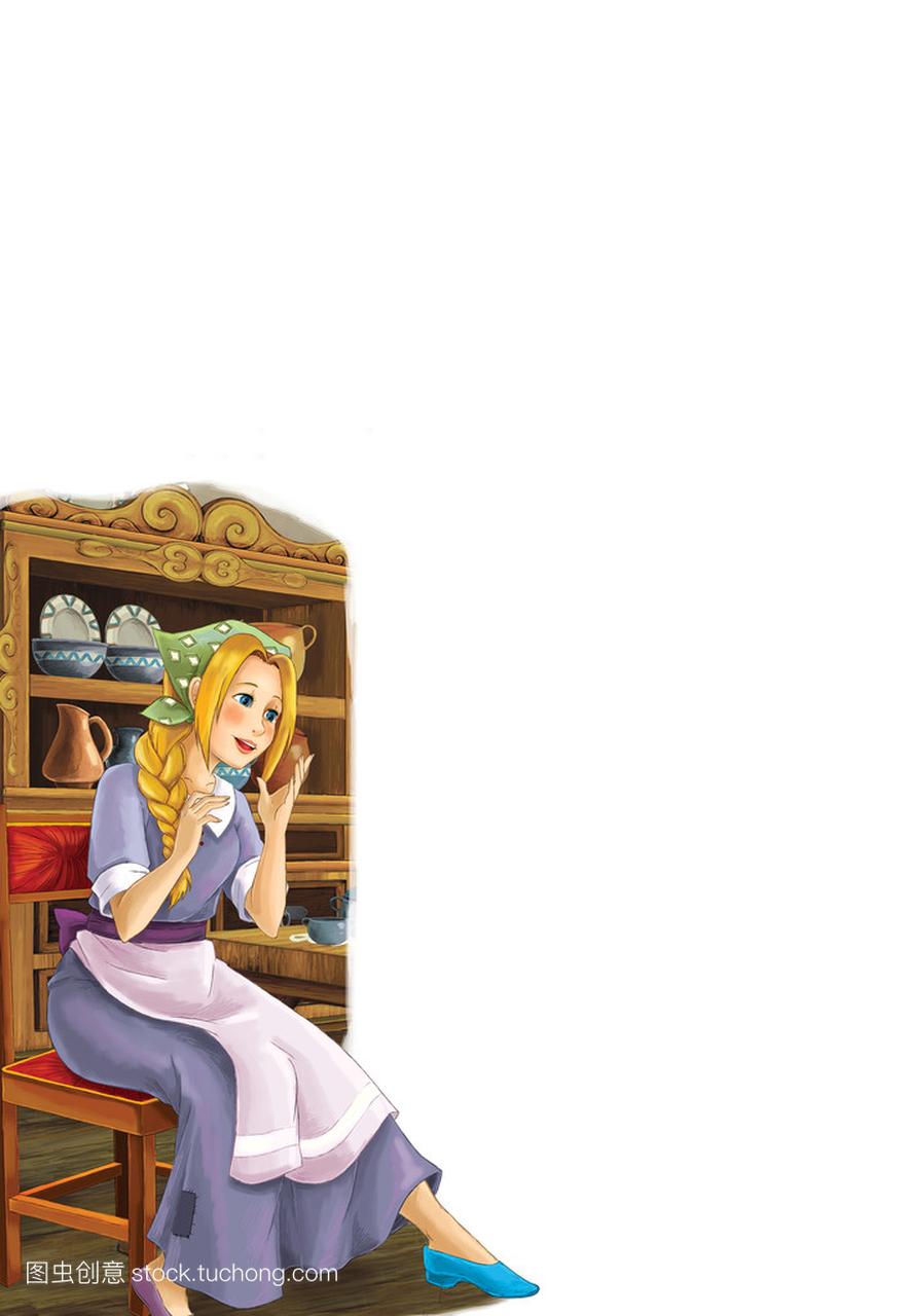 公主-灰姑娘城堡-骑士和仙女-美丽漫画女孩-儿