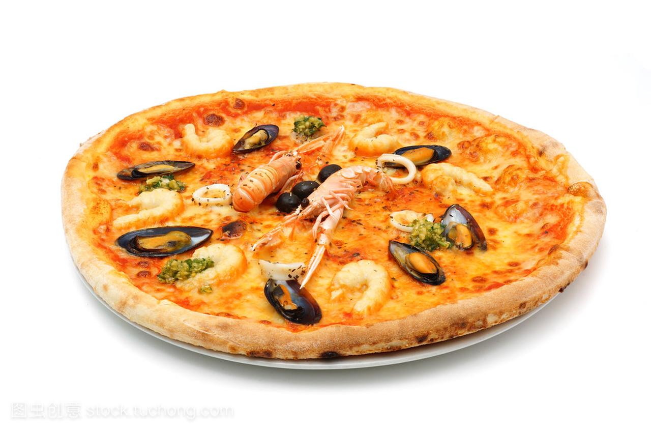 大意大利披萨海鲜和挪威龙虾