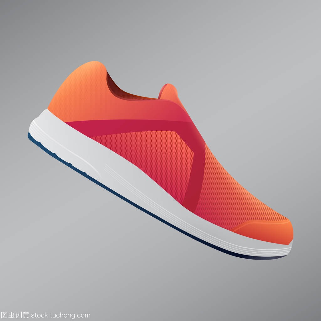 Shoes design. Running shoes. Vector illustratio