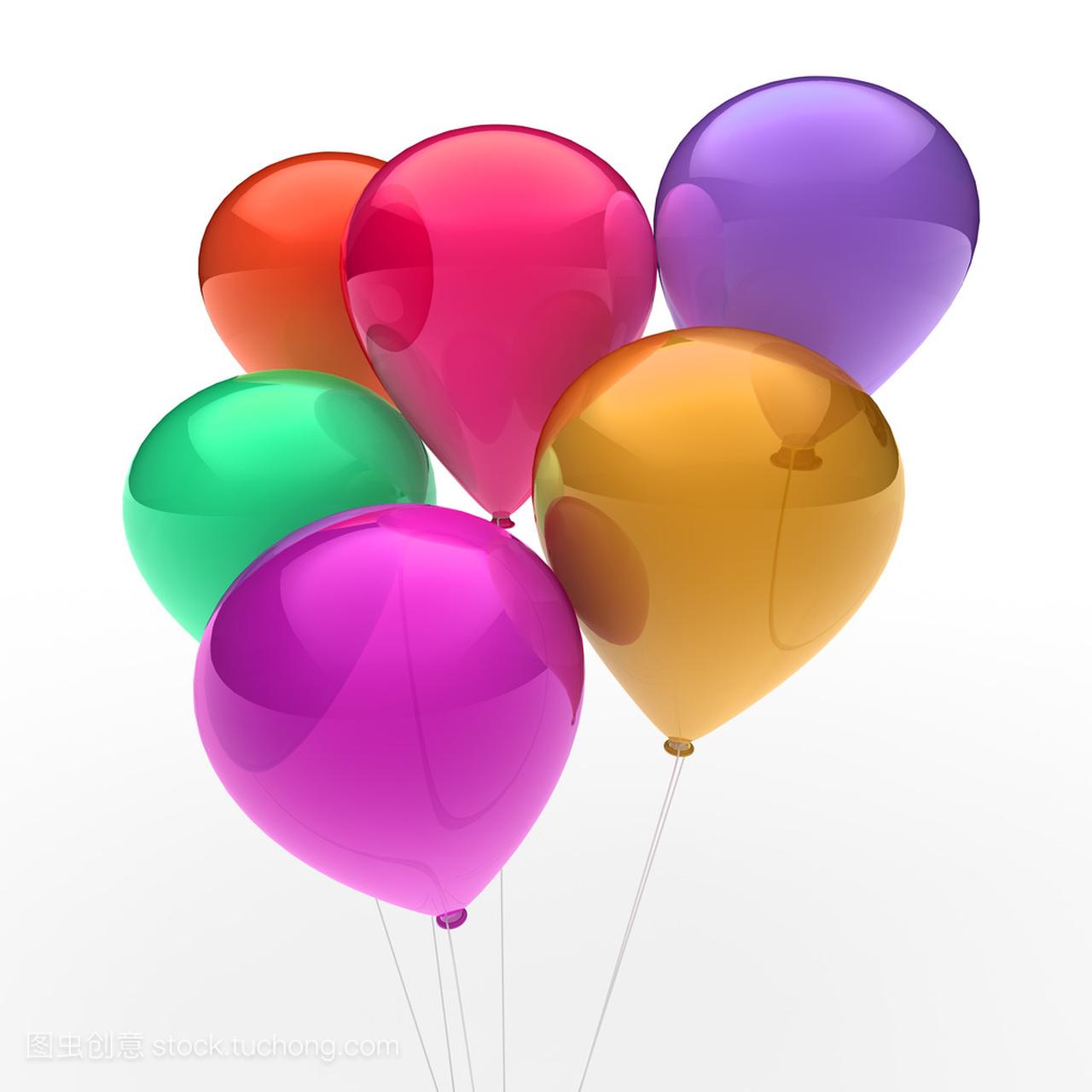 3d ballon 多彩