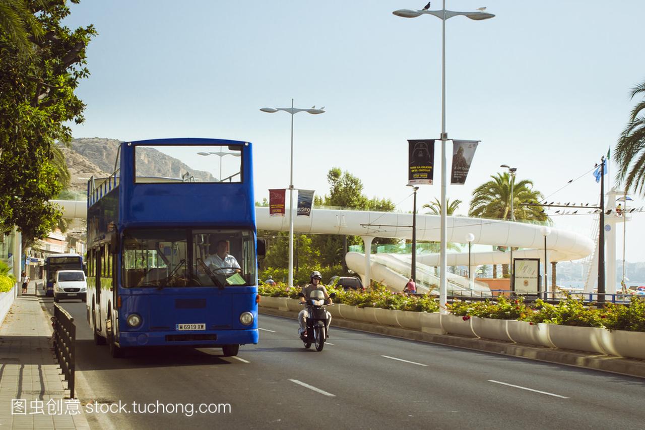 双层旅游巴士,阿利坎特,Valencia,西班牙