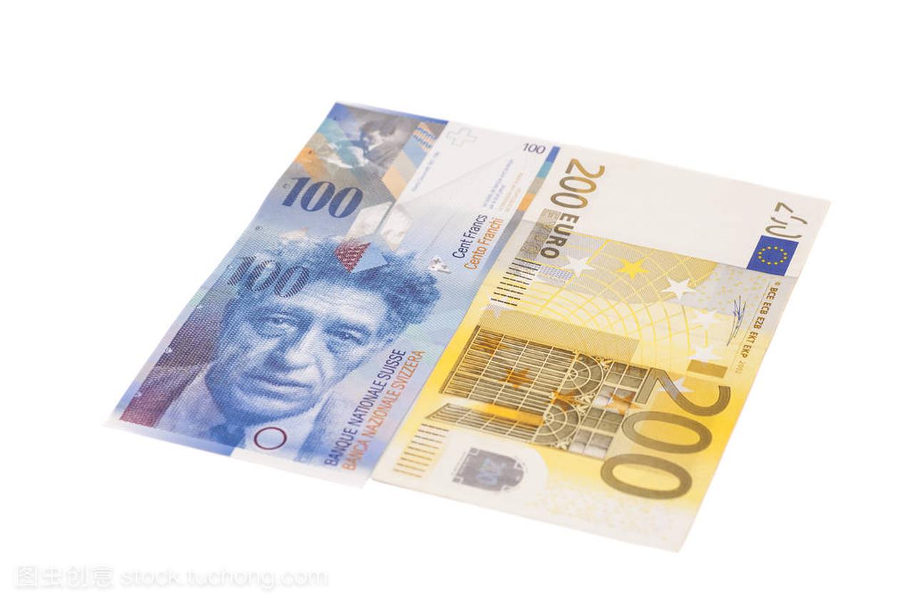 瑞士法郎和欧元孤立
