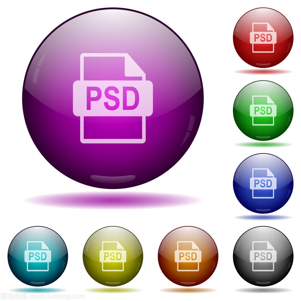 Psd 文件格式玻璃球体按钮