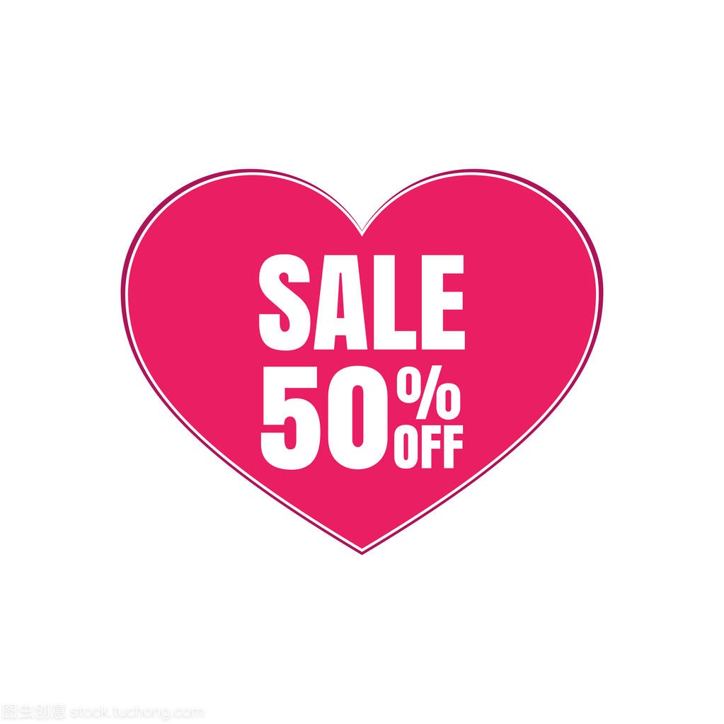 Big Sale for valentine's day, special offer. Vecto