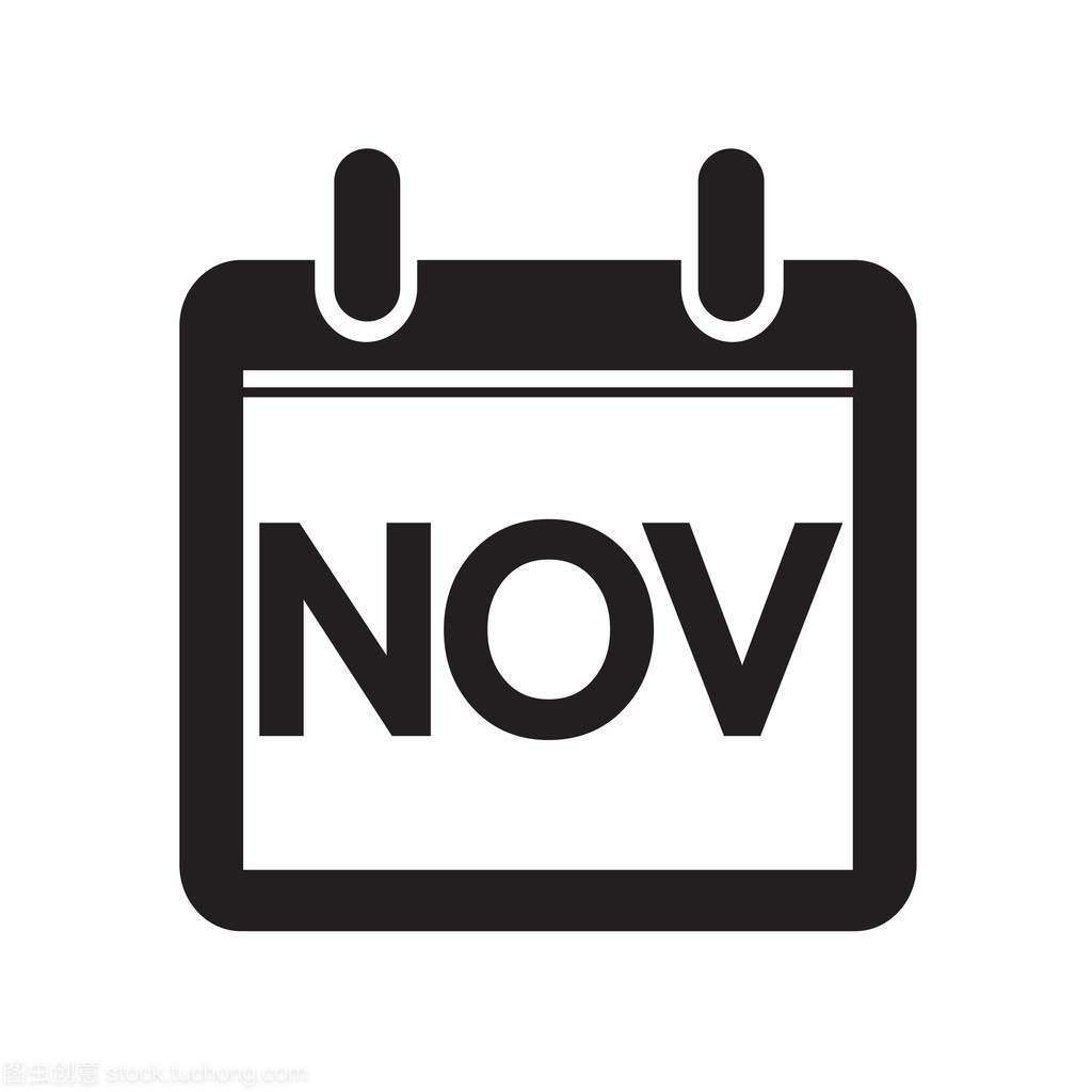 Month Calendar Icon illustration sign design sty