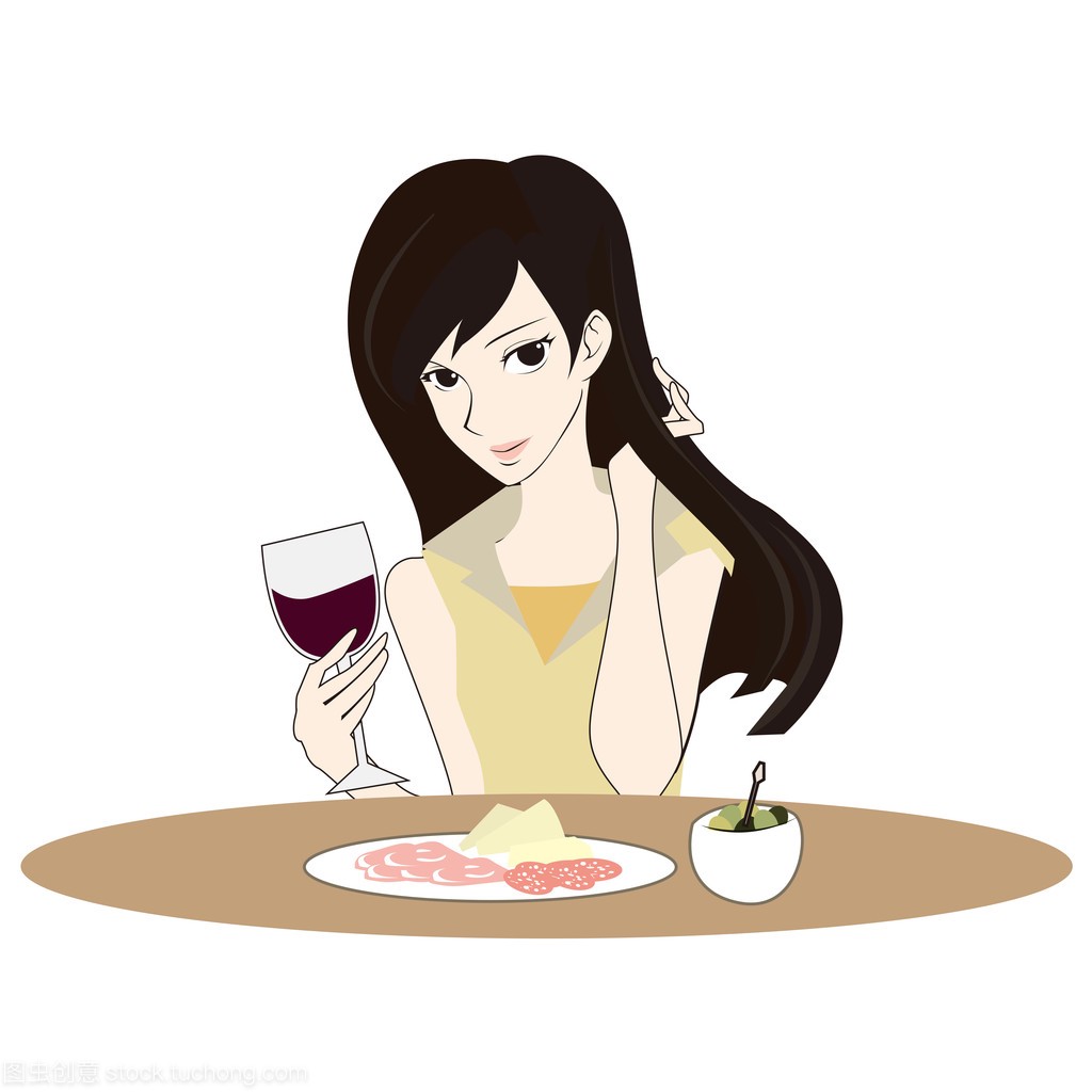 喝红酒和奶酪、 橄榄、 萨拉米香肠有美丽的女