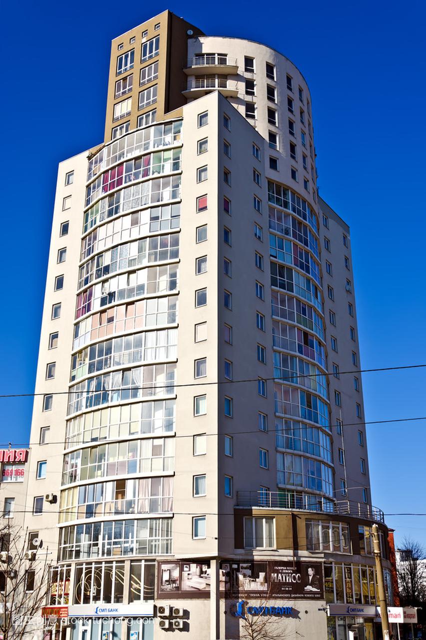 高层建筑顶楼。加里宁格勒俄罗斯