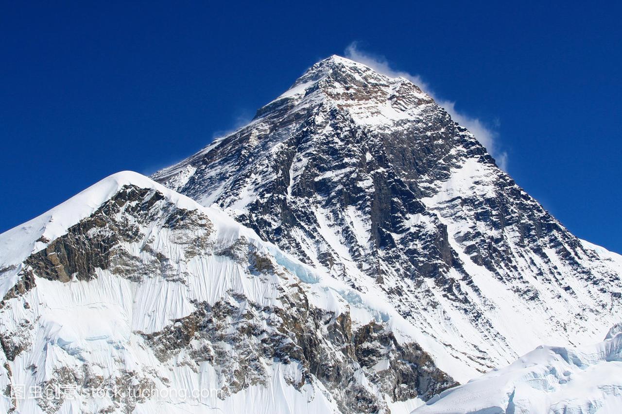 世界上最高的山，山在喜马拉雅山，尼泊尔的珠穆朗玛峰 （8850 米）