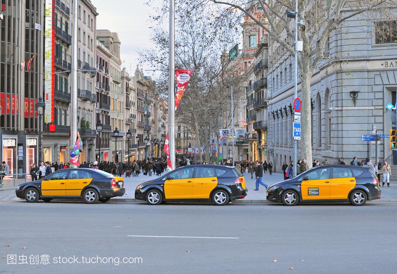 西班牙巴塞罗那出租车