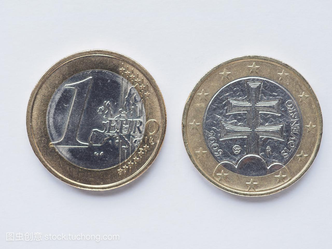 斯洛伐克 1 欧元硬币