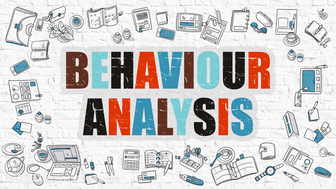 Behaviour Analysis Concept. Multicolor on 