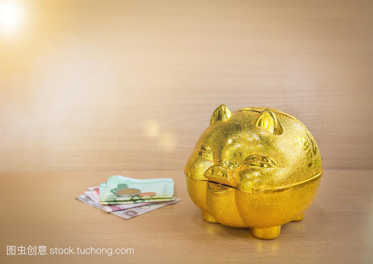 中国黄金猪存钱罐