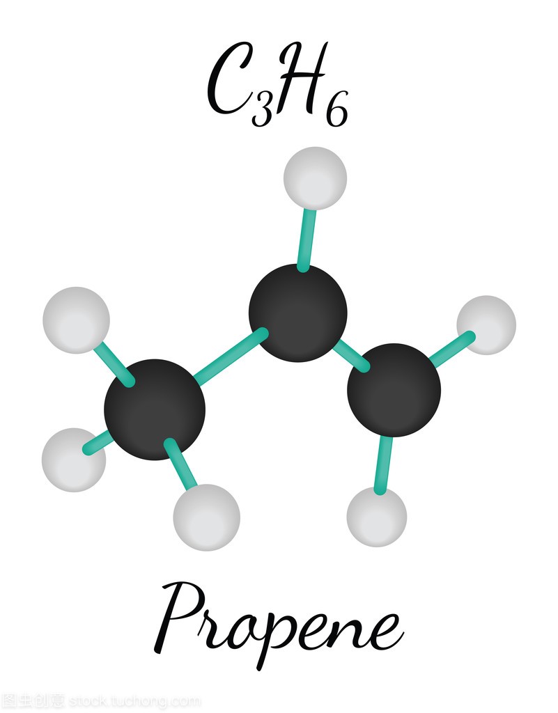 C3h6 丙烯分子