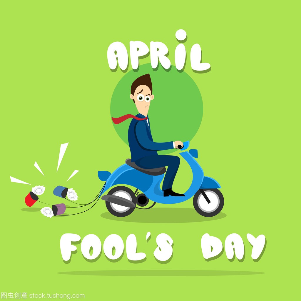 April Fool Day Happy Holiday Greeting Card
