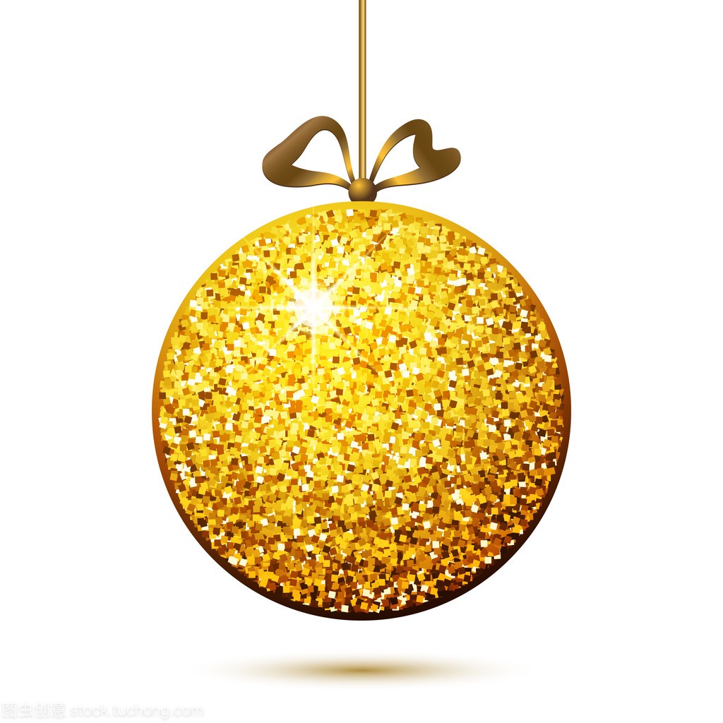 黄金球,圣诞装饰