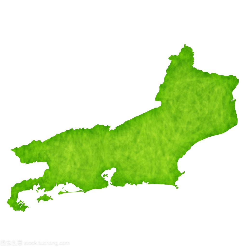 里约热内卢地图绿色图标