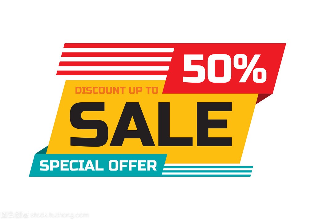Sale - discount up to 50% - special offer - abstr