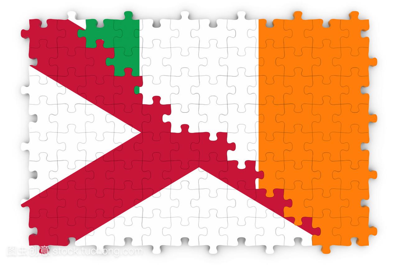 爱尔兰和北部爱尔兰关系概念图像-爱尔兰和北