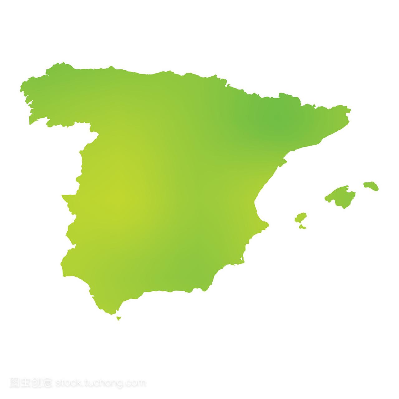 西班牙国家的地图