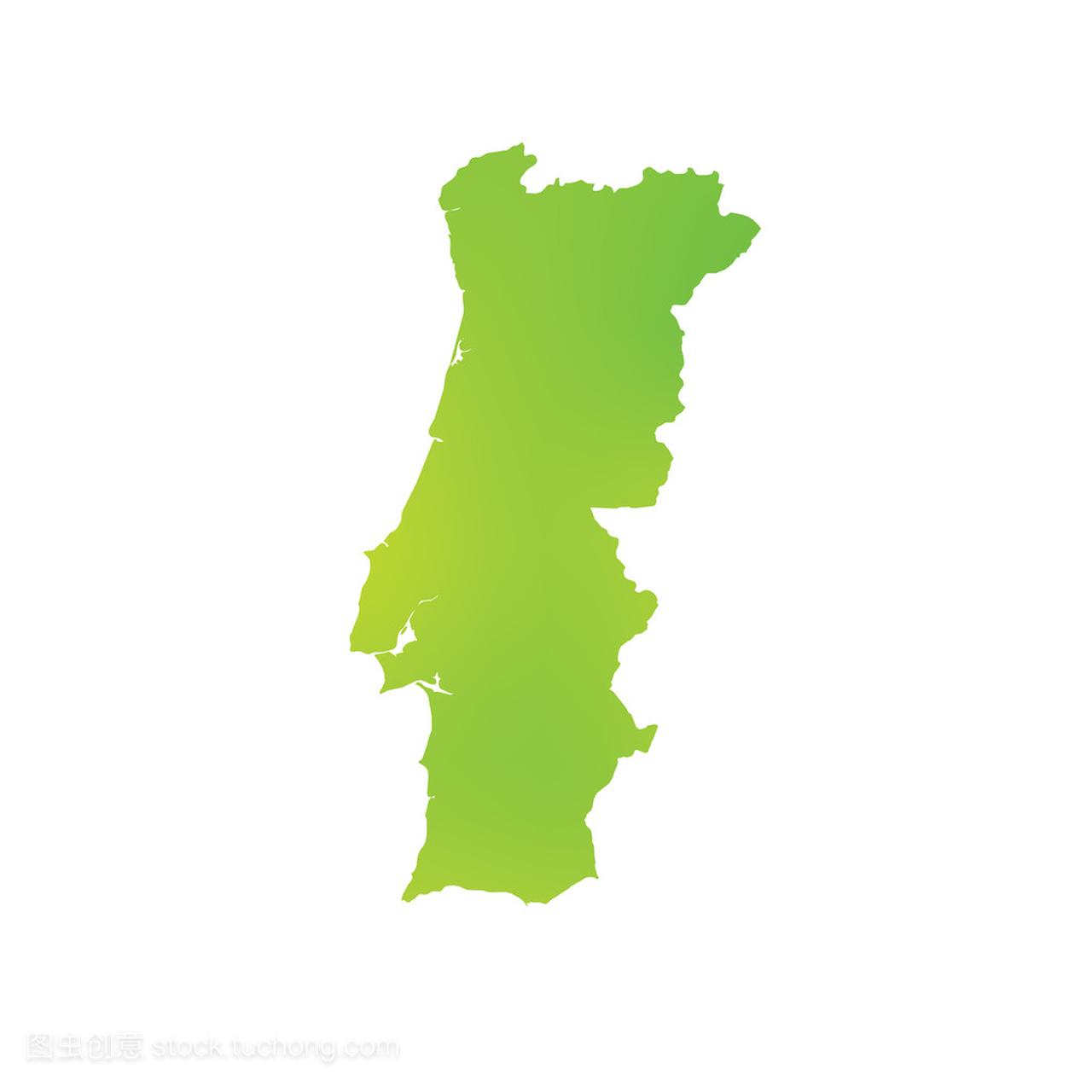 葡萄牙国家的地图