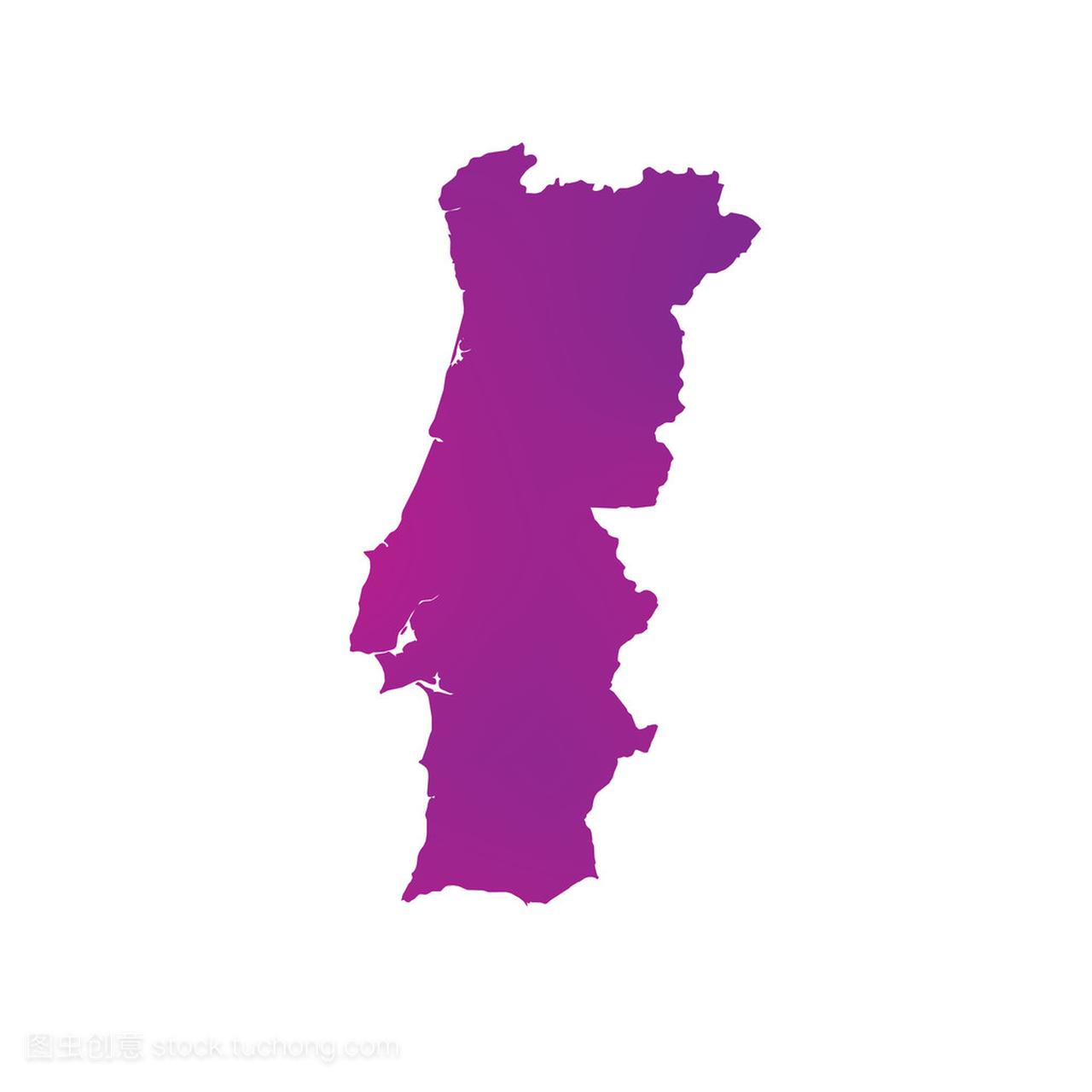 葡萄牙国家的地图
