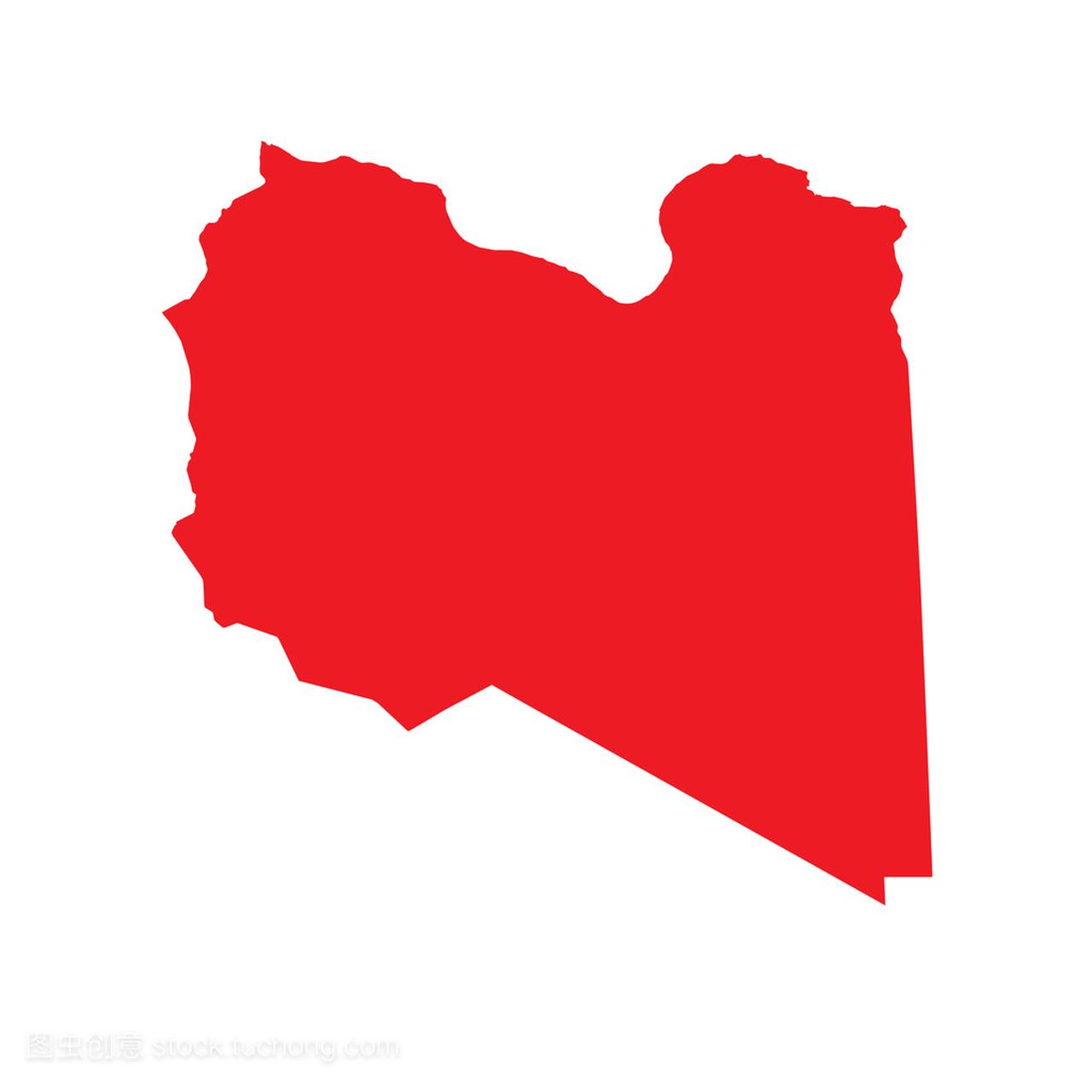 利比亚国家的地图