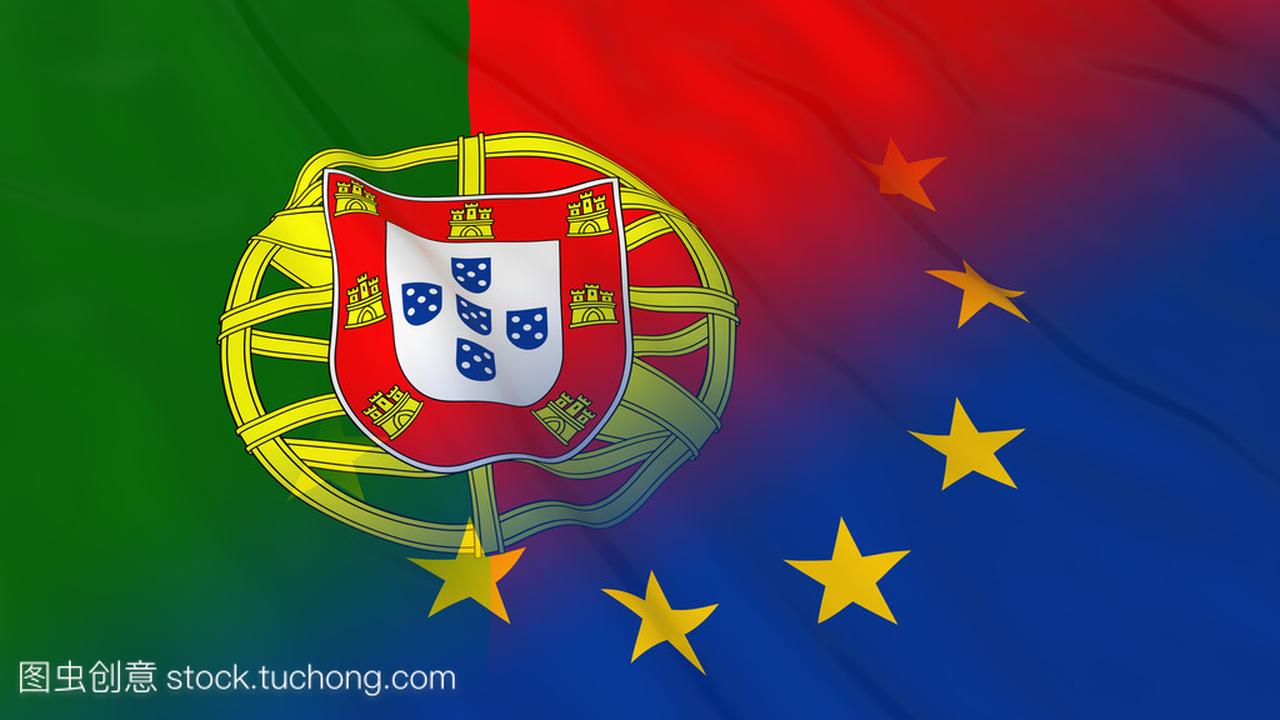 葡萄牙和欧洲联盟关系概念 - - 葡萄牙和欧盟的