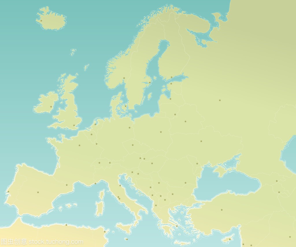 欧洲地图与首都
