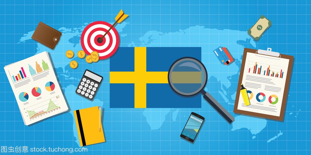 瑞典瑞典经济经济条件下国家与图图表和金融工