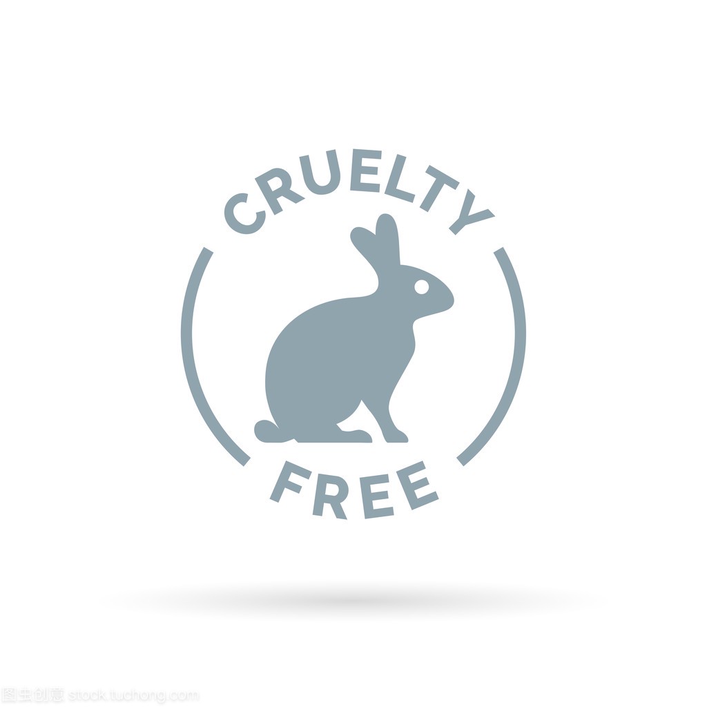 Cruelty free icon design with rabbit 