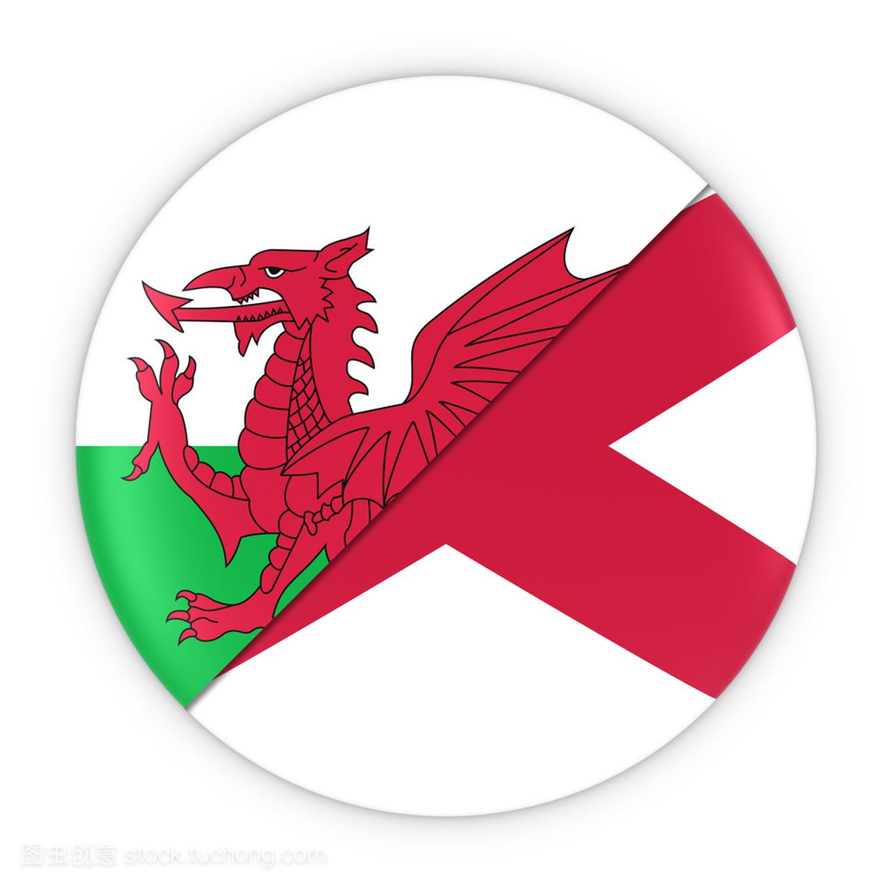 威尔士和北部爱尔兰关系-徽章标志的威尔士和