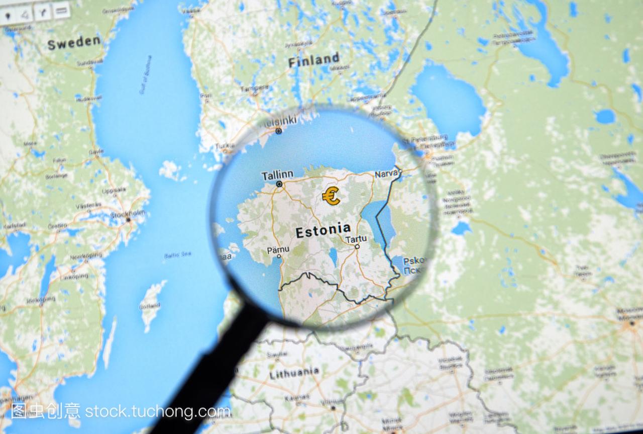 爱沙尼亚在谷歌地图上