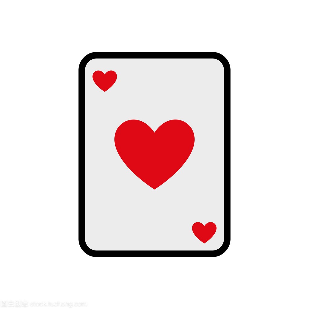 卡赌场拉斯维加斯游戏幸运的图标。矢量图形