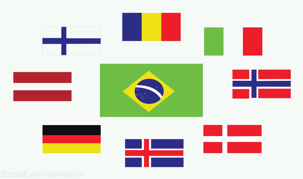 f country flags, Romania, Norway, Brasil, Italy, G