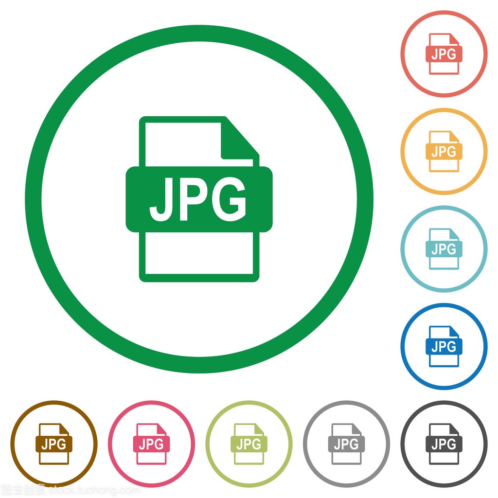 Jpg 文件格式概述了平面图标