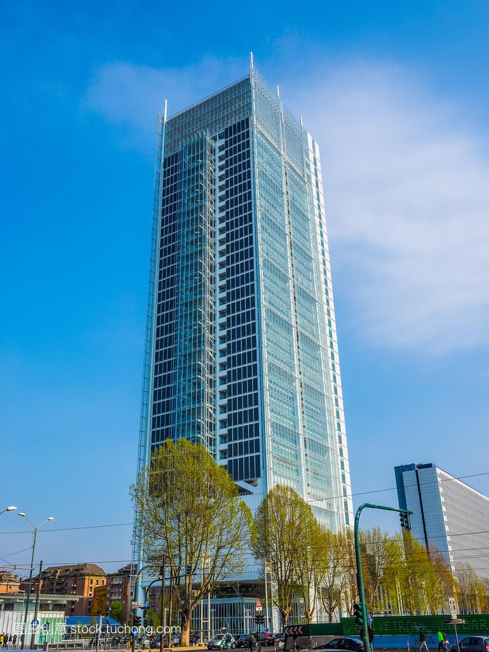 Intesa San Paolo skyscraper in Turin (HDR)