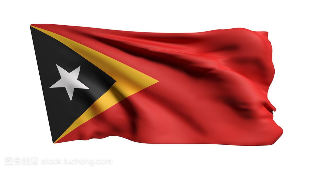 民主共和国东帝汶国旗飘扬