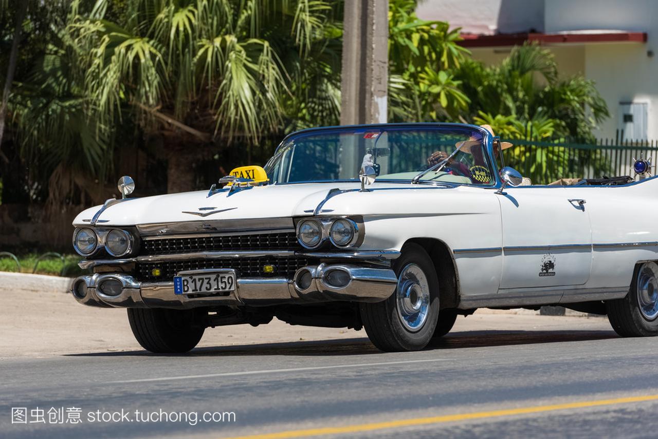 古巴哈瓦那-2016 年 9 月 3 日︰ 白色美国白色