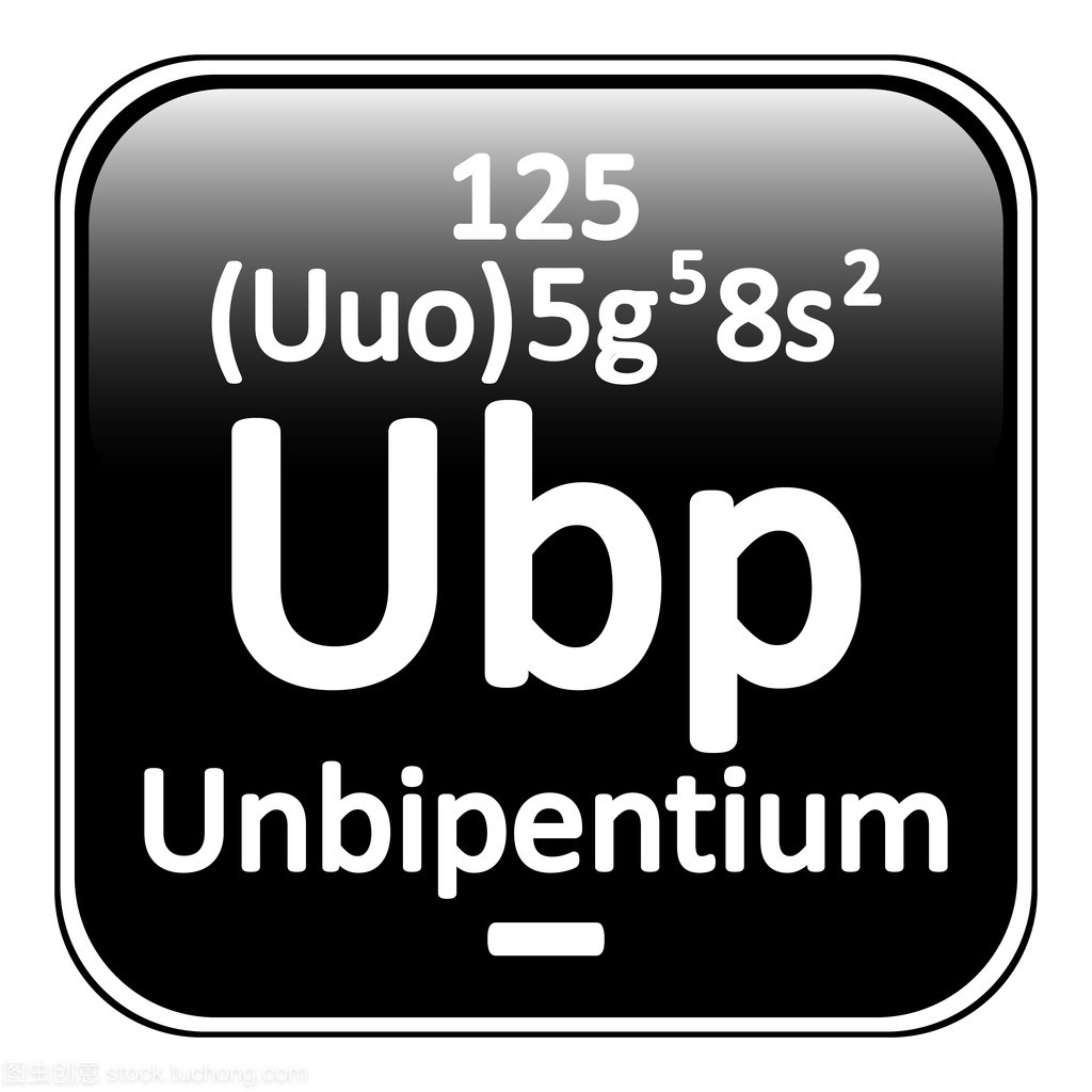 元素周期表元素 unbipentium 图标