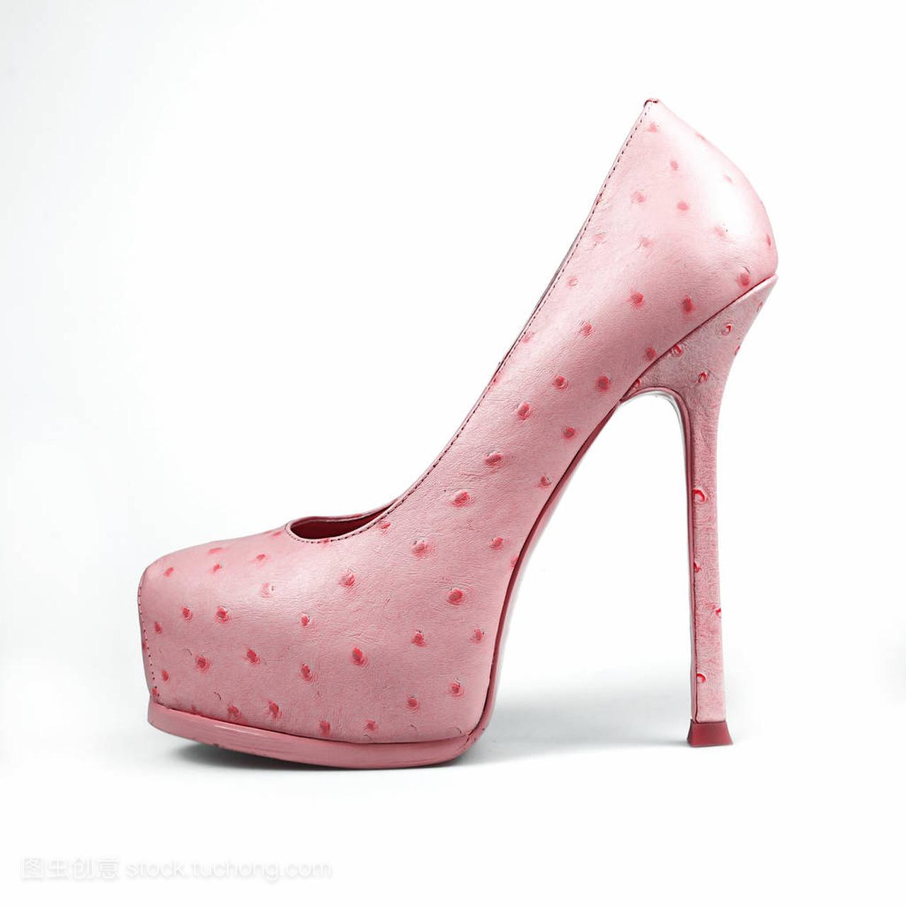 时尚女性粉红鞋