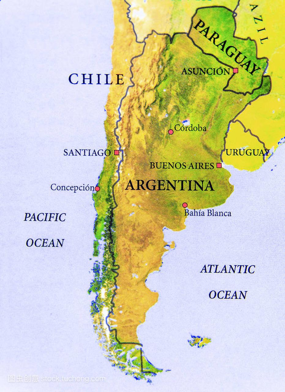 重要此贴的南美国国家地理地图部分