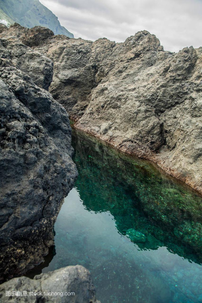 天然水池加拉奇科,在特内里费岛的北边