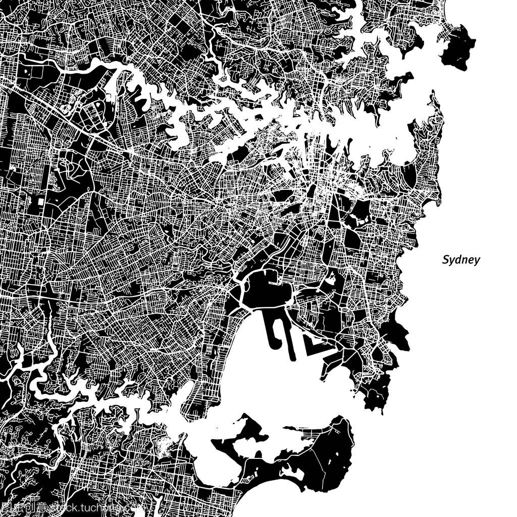 悉尼矢量地图