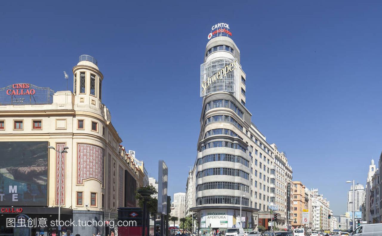 马德里,西班牙 7 月 22,2016︰ 标志性的建筑物