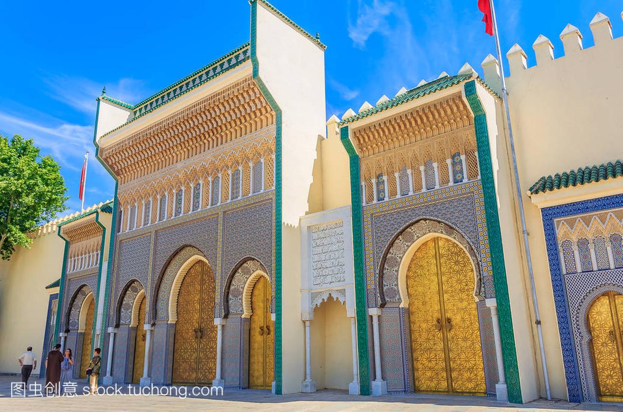 摩洛哥国王的宫殿大门