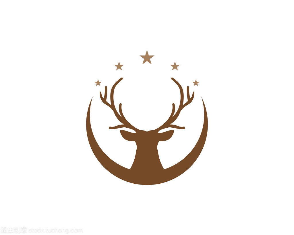 鹿头标志和符号