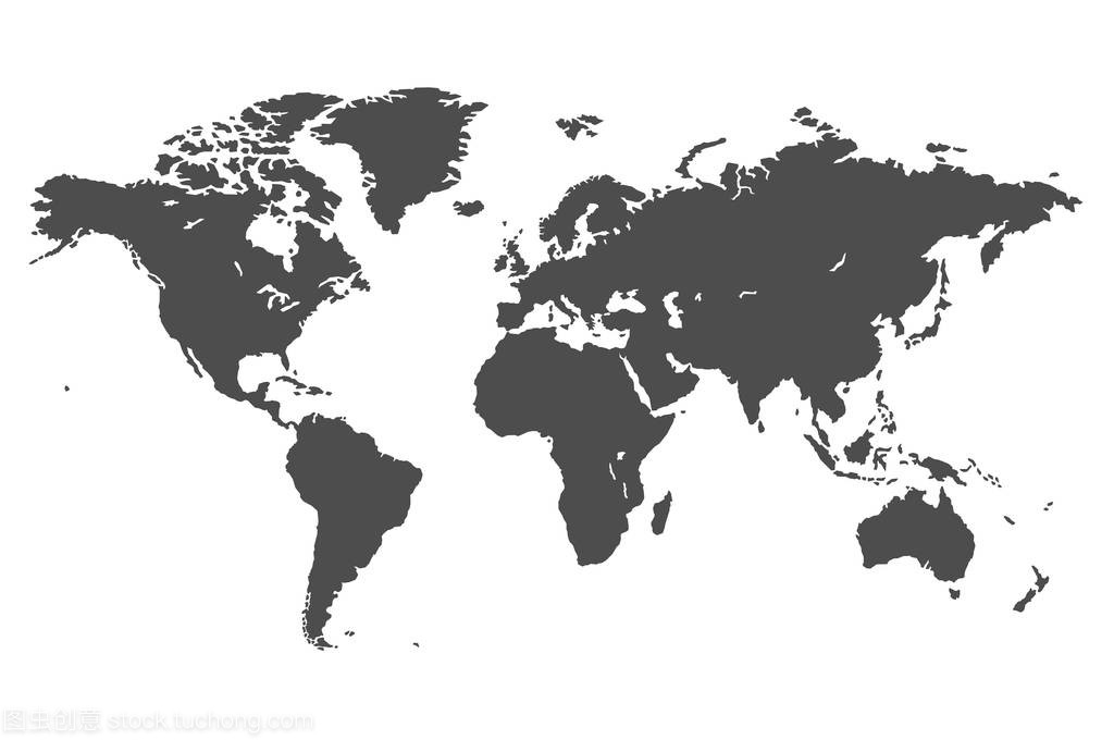 简单的矢量地图的世界
