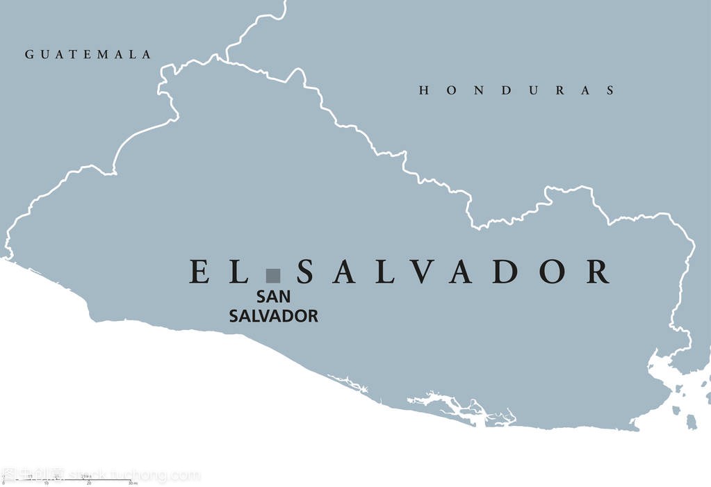 萨尔瓦多政治地图