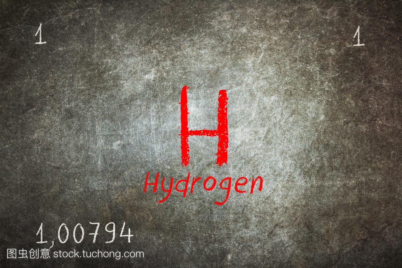 用氢元素周期表,孤立的黑板